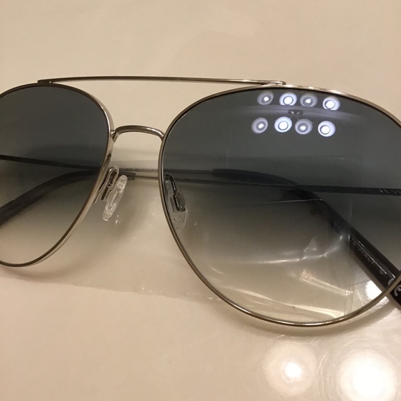 OLIVER PEOPLES AIRDALE AVIATOR SUNGLASSES - Picture 14 of 16